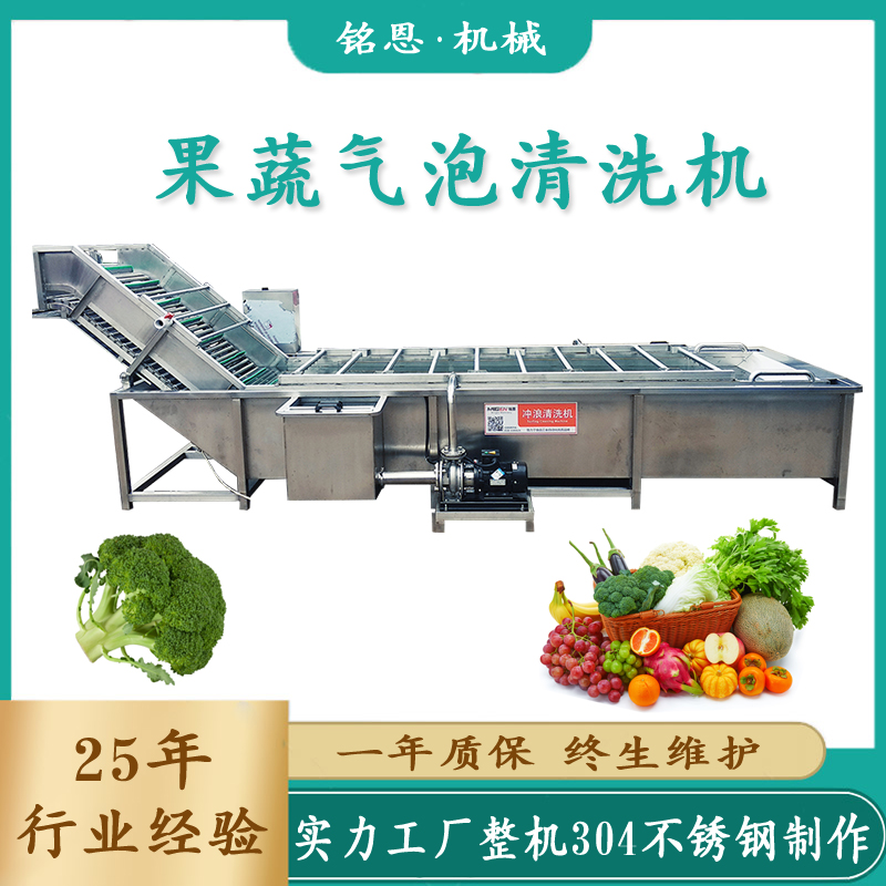 气泡清洗机 全自动果蔬清洗机 提高工作效率